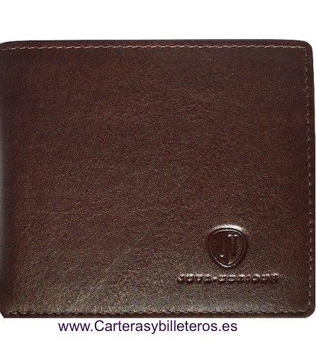 CARTERA HOMBRE BILLETERO TARJETERO PARA 19 TARJETAS MARRON 