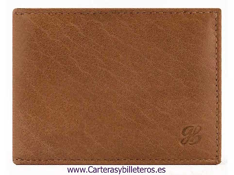 CARTERA HOMBRE DE PIEL CON MONEDERO MEDIANA Y SUPER PRECIO CUERO 