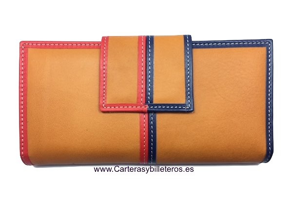 cartera de grande con cuero de Ubrique