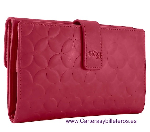CARTERA MUY GRANDE DE MUJER EN PIEL CON GRAN CAPACIDAD AL LLEVAR TARJETERO ADICIONAL EXTRAIBLE = 2 PIEZAS 