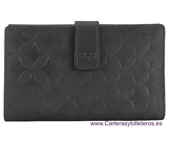 CARTERA MUY GRANDE DE MUJER EN PIEL CON GRAN CAPACIDAD AL LLEVAR TARJETERO ADICIONAL EXTRAIBLE = 2 PIEZAS 