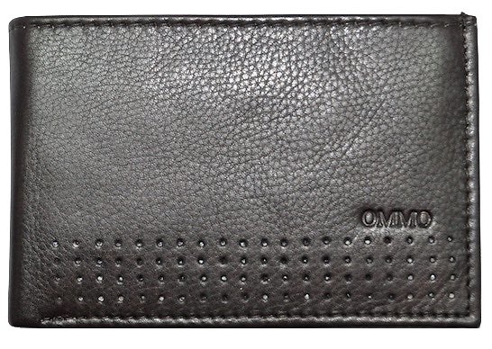 CARTERA TARJETERO DE PIEL CON BILLETEROY MONEDERO MINI MARRON 