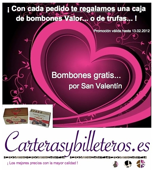 TE REGALAMOS BOMBONES CON CADA PEDIDO POR SAN VALENTÍN