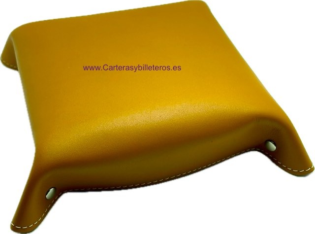 VACIA BOLSILLOS DE PIEL HECHO EN UBRIQUE VARIOS COLORES CUERO 