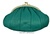 PORTEFEUILLE DOUBLE BUSE DE PEAU DE MAIN - 25 COLULEURS- VERT ESMERALD