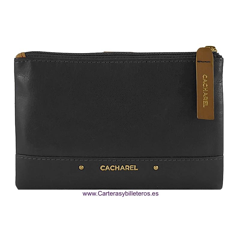 CARTERA BILLETERA PEQUEÑA DE MUJER DE PIEL MARCA CACHAREL 