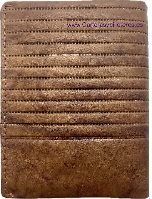PETIT PORTEFEUILLE POUR HOMME AVEC PORTE-CARTES ET PORTA-MONNAIE CUIO MARQUE CHARRO 