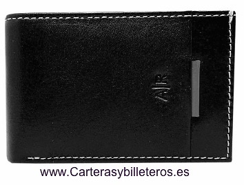 CARTERA HOMBRE PIEL SUMUM MARCA AR PEQUEÑA NEGRO 