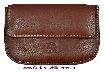 MONEDERO DE PIEL PARA HOMBRE CON BOLSILLO CUERO 