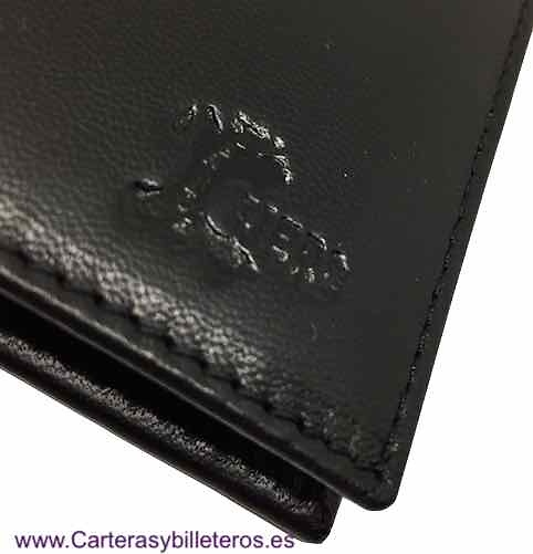 BILLETERA TARJETERO DE PIEL TAFILETE LUXURY HECHA EN UBRIQUE 14 TARJETAS NEGRO 