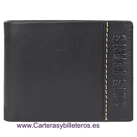 CARTERA DE HOMBRE DE PIEL MARCA LOIS JEANS CON MONEDERO 