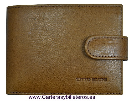 CARTERA DE HOMBRE DE CUERO Y PIEL MARCA TITTO BLUNI CUERO 