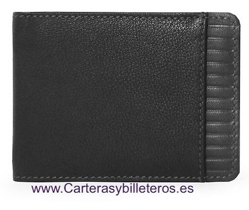 CARTERA MONEDERO DE HOMBRE EN PIEL NAPALUX PARA 10 TARJETAS NEGRO 