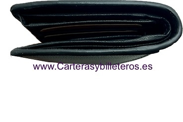 PORTEFEUILLE POUR HOMME EN CUIR ACQ COMPACTE AVEC PORTE-MONNAIE ET 11 CARTES 