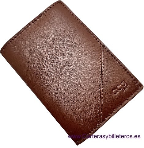 PORTEFEUILLE POUR HOMME EN CUIR ACQ COMPACTE AVEC PORTE-MONNAIE ET 11 CARTES 