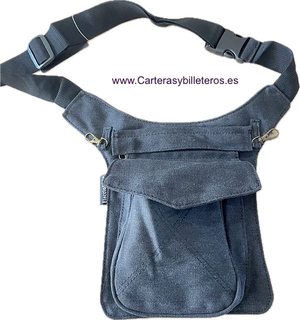 SAC À PORTER À LA TAILLE SOUTENU DANS LA JAMBE NOIR 