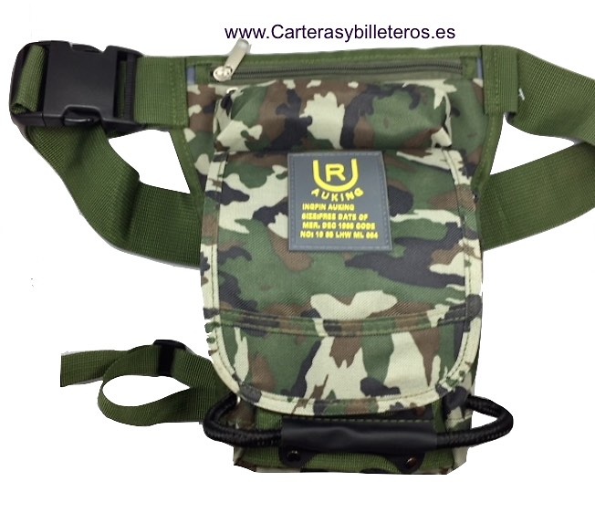 RIÑONERA BOLSO DE CINTURA A LA PIERNA DE CAMUFLAJE 