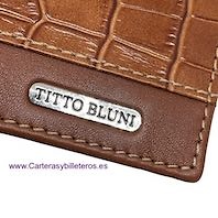 PORTEFEUILLES EN CUIR DE COCO TITTO BLUNI