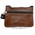 BORSA ECONOMICA IN PELLE CON TRE TASCHE CON ZIP MARRONE