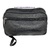 BORSA IN PELLE CON MANICO E QUATTRO TASCHE CON ZIP -2 MISURE - NEGRO GRANDE