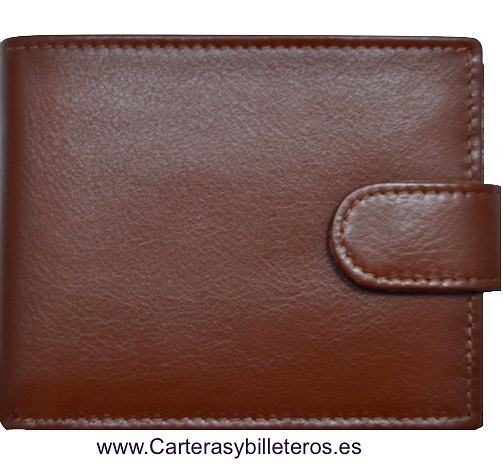 CARTERA BILLETERO PIEL UBRIQUE EXTRAFINO CON CIERRE CUERO 