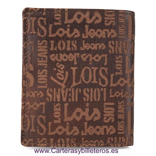 CARTERA LOIS DE CUERO PARA HOMBRE CON MONEDERO Y BILLETERA 