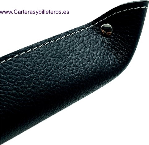 VACIA BOLSILLOS DE PIEL DE UBRIQUE DE CALIDAD EN MUCHOS COLORES NEGRO 
