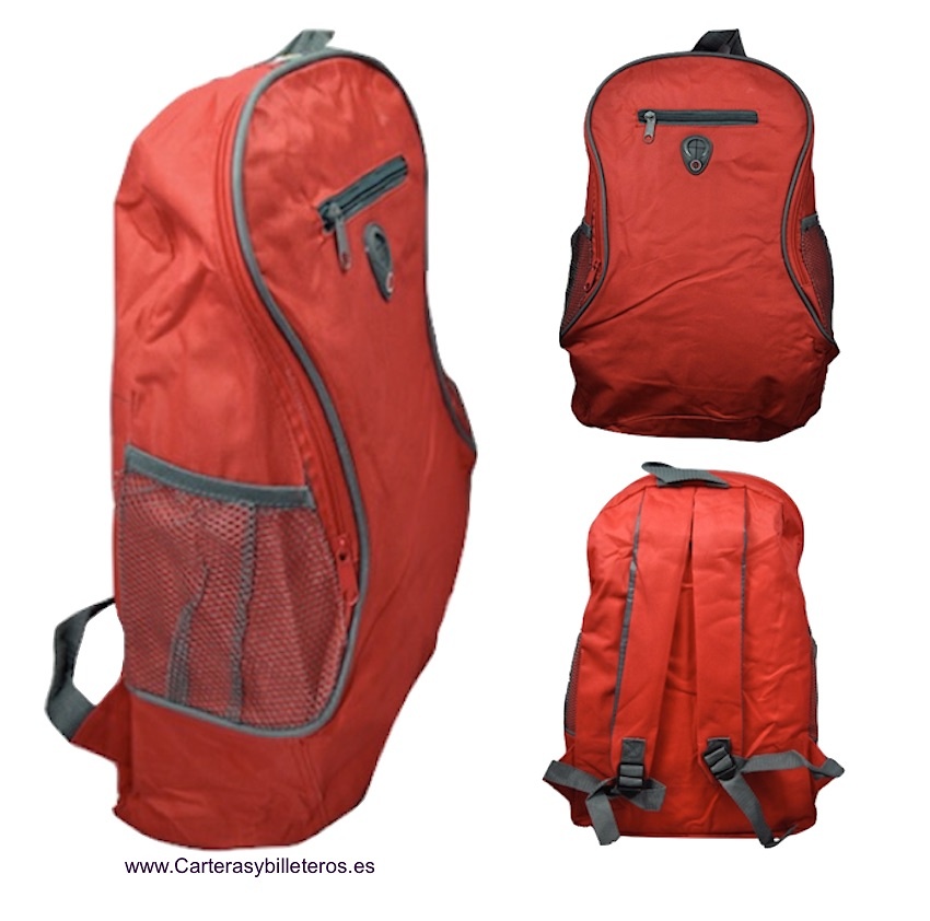 MOCHILA DE PASEO Y EXCURSIONES ROJO 