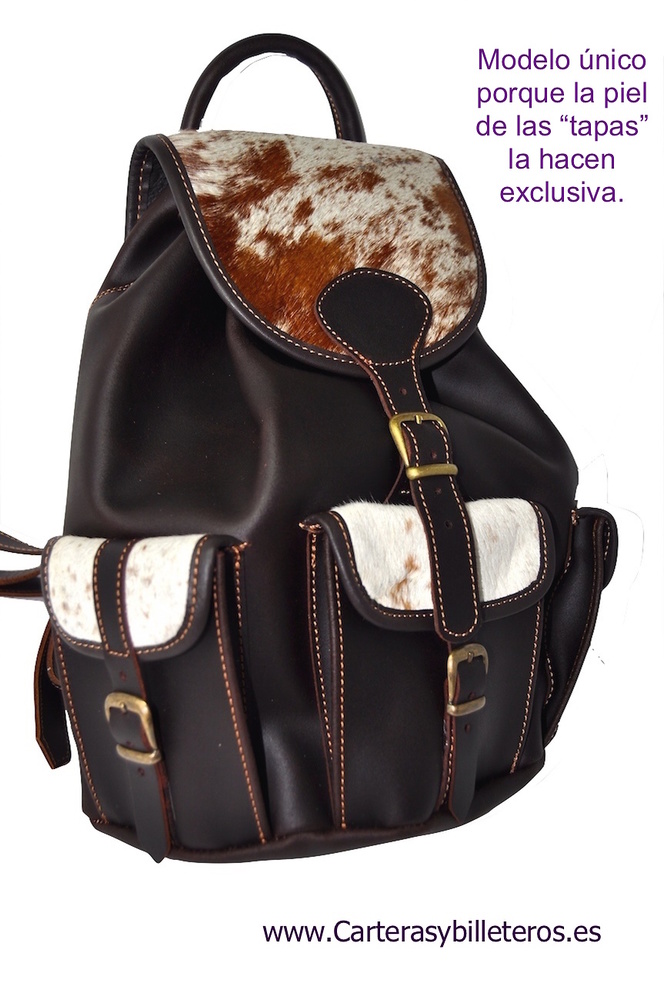 BACKPACK LEATHER AND EXCLUISIVE COW LEATHER 