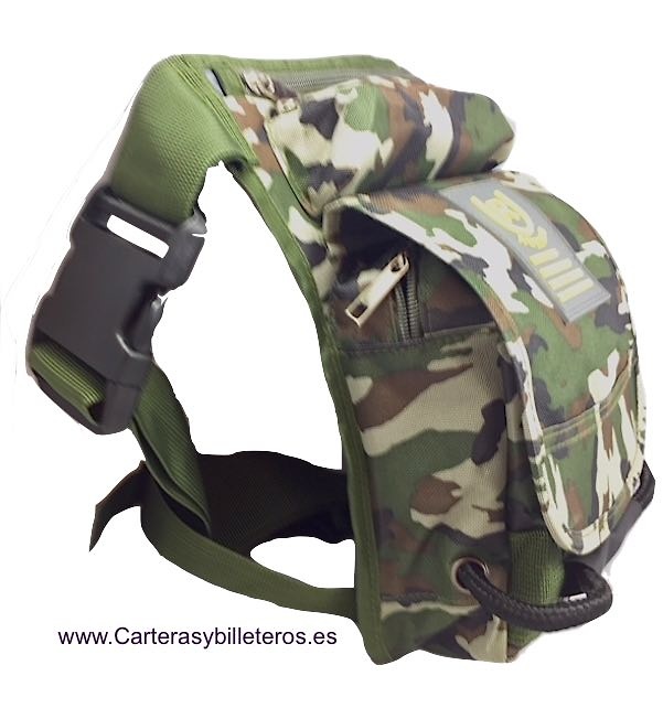 BAG TO CARRY IN THE WAIST SUPPORTED IN THE LEG OF CAMOUFLAGE 