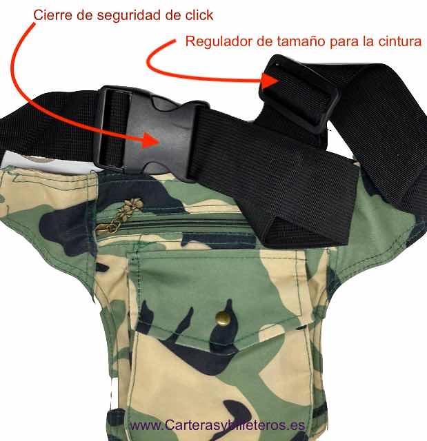 BAG TO CARRY IN THE WAIST SUPPORTED IN THE LEG OF CAMOUFLAGE 