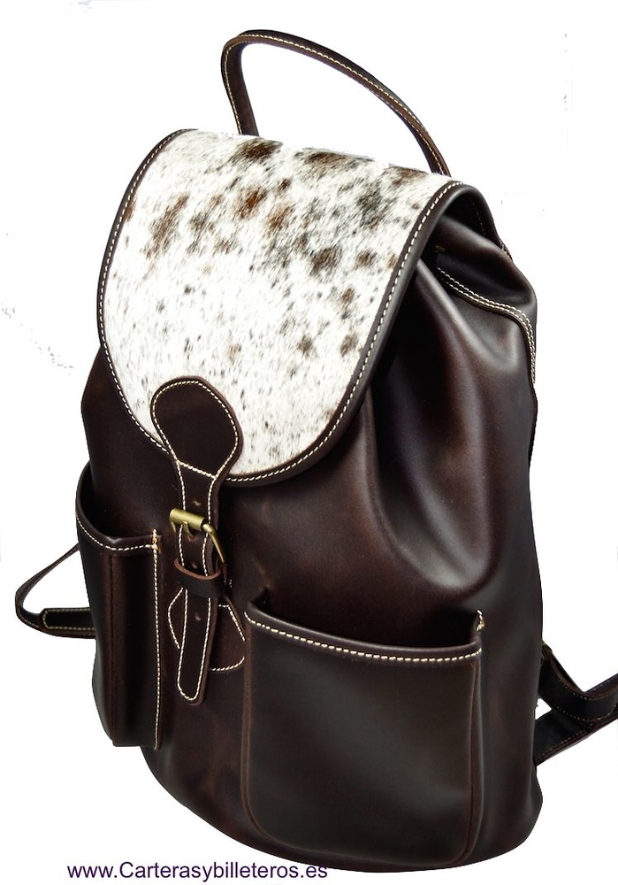 big leather backpack