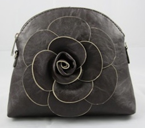 BOLSO MUJER MARCA A & R CON FLOR DE POLIPIEL A RELIEVE 