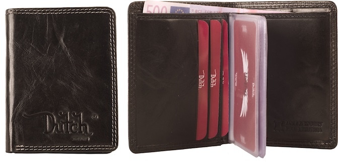 BUSINESS CARD HOLDER AND SKIN TYPE LEATHER BRAND DUTH BILLFOLD 