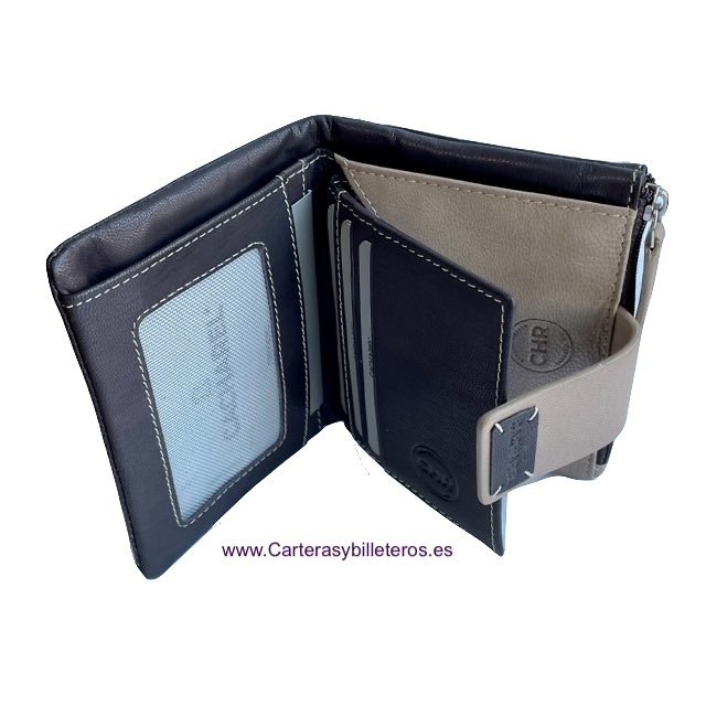 CACHAREL WOMEN'S PURSE WALLET WITH REMOVABLE CARD HOLDER 10 CARDS - 2 PIECES - 