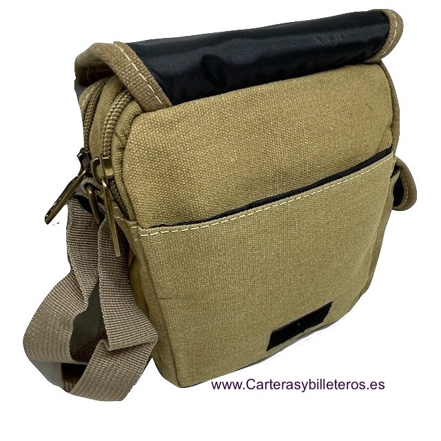 CANVAS BAG MAN IN QUALITY WITH 6 POCKETS 