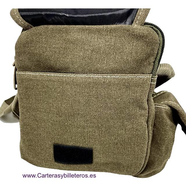 CANVAS BAG MAN IN QUALITY WITH 6 POCKETS 