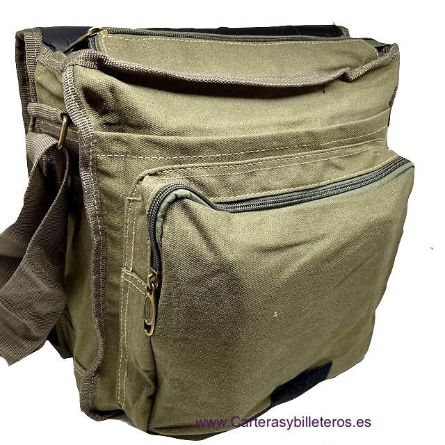 CANVAS BAG MAN WITH 5 POCKETS SIZE BIG 