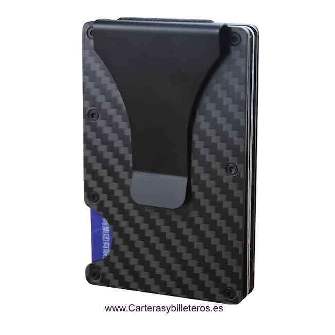 CARBON FIBER CARD HOLDER FOR THIN AND VERY RESISTANT MEN -NEW- 