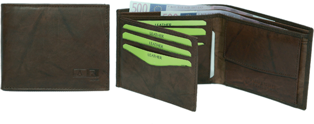 CARD HOLDER LEATHER FOR MAN WITH WALLET AND PURSE 