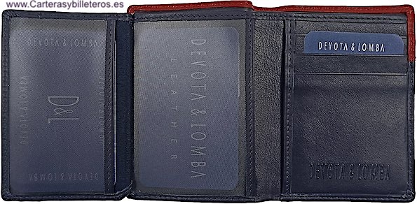 CARD HOLDER WITH DOUBLE WALLET FOR 9 CARDS 