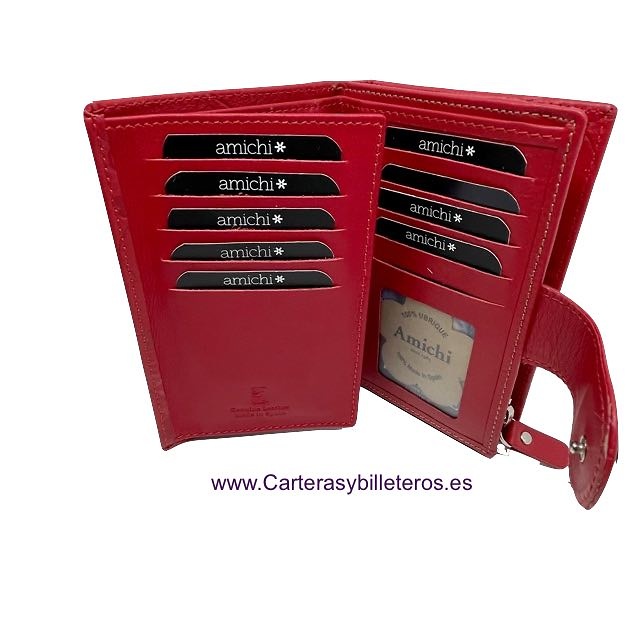 Cartera mujer flores corazones Amichi
