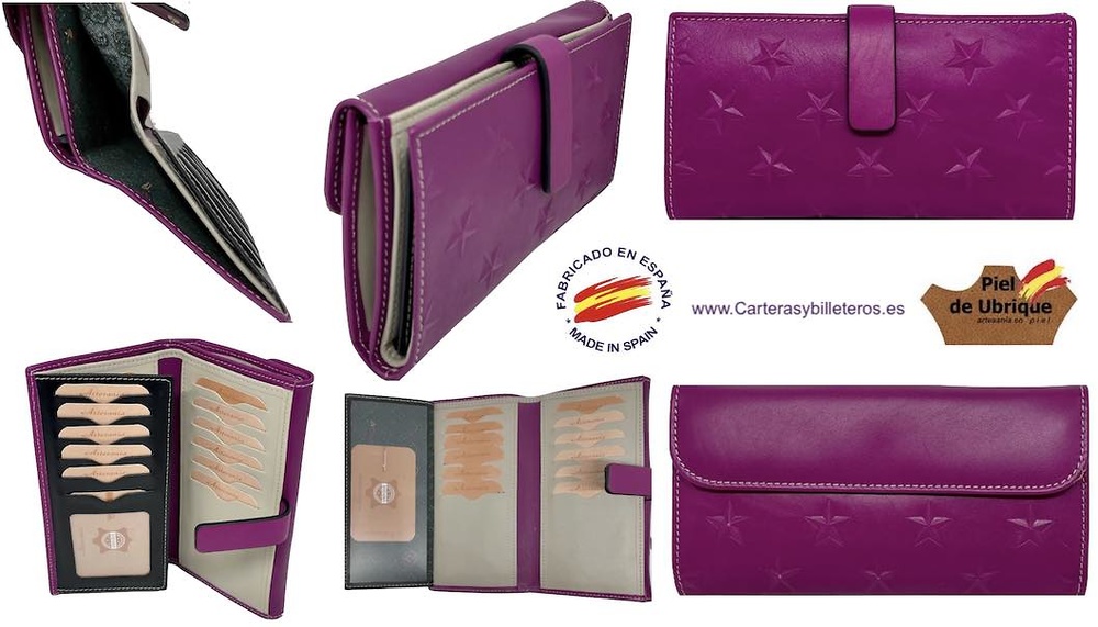 carteras billeteras grandes para mujeres en piel Ubrique