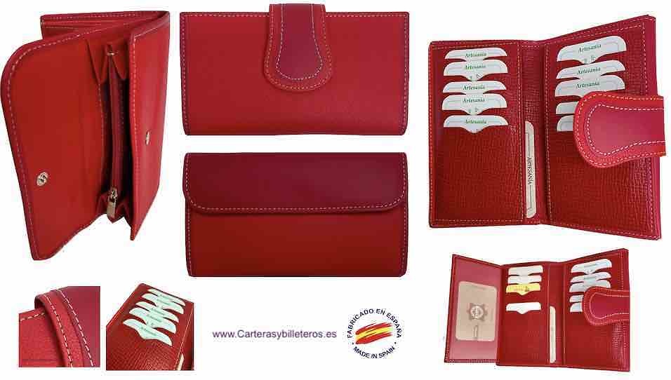 cartera mujer piel Ubrique mediana