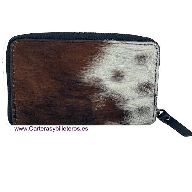 CARTERA DE MUJER TIPO SOBRE DE PIEL VACA 