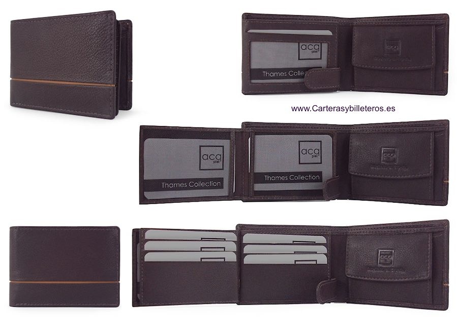 cartera hombre pequeña con monedero
