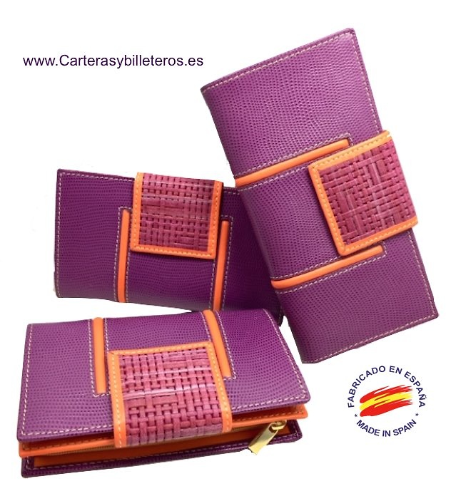 cartera de de especial color y coral