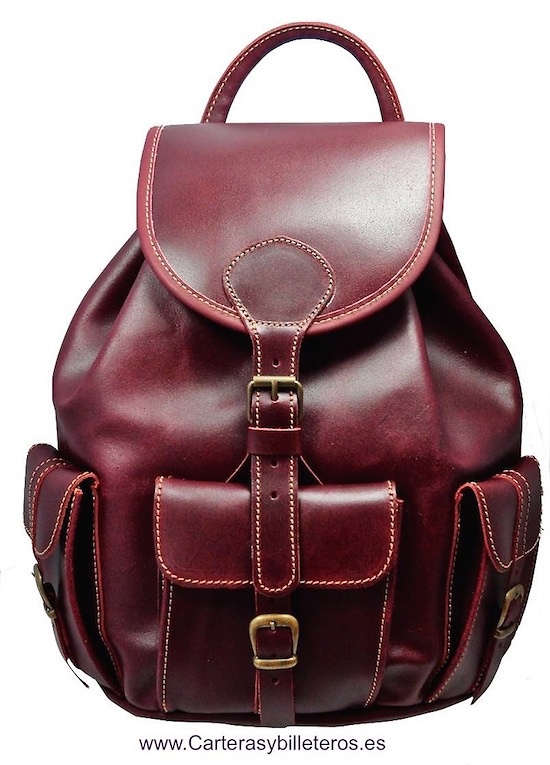 COW LEATHER PREMIER BACKPACK MEDIUM SIZE 