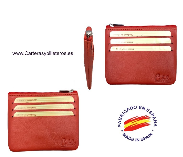 CUBILO BRAND LONG AND EXTRA-FINE LEATHER PURSE CARD HOLDER 6 CARD -COLORS - 