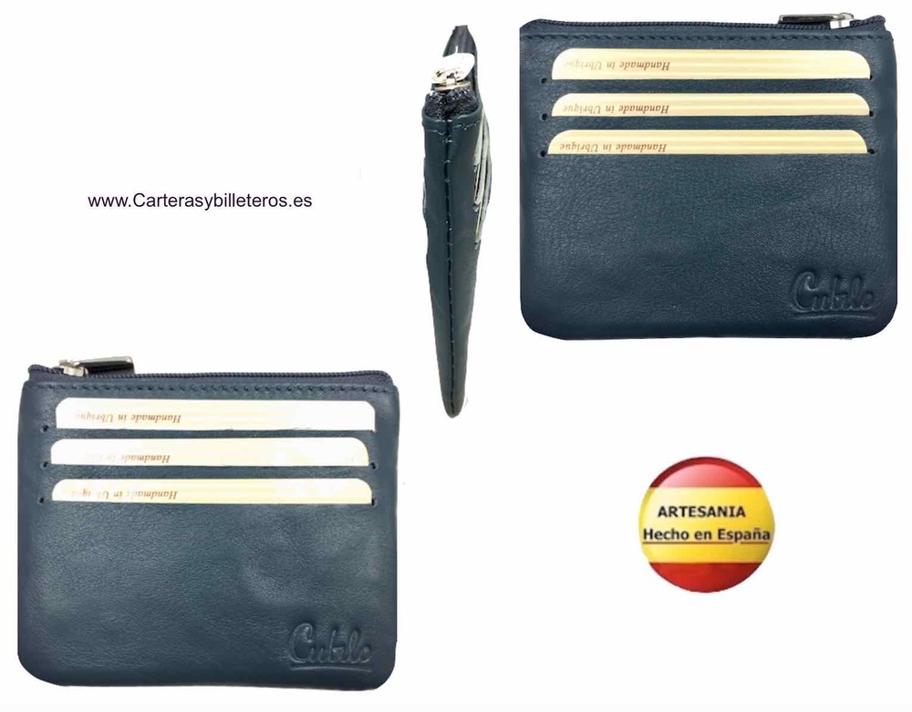 CUBILO BRAND LONG AND EXTRA-FINE LEATHER PURSE CARD HOLDER 6 CARD -COLORS - 